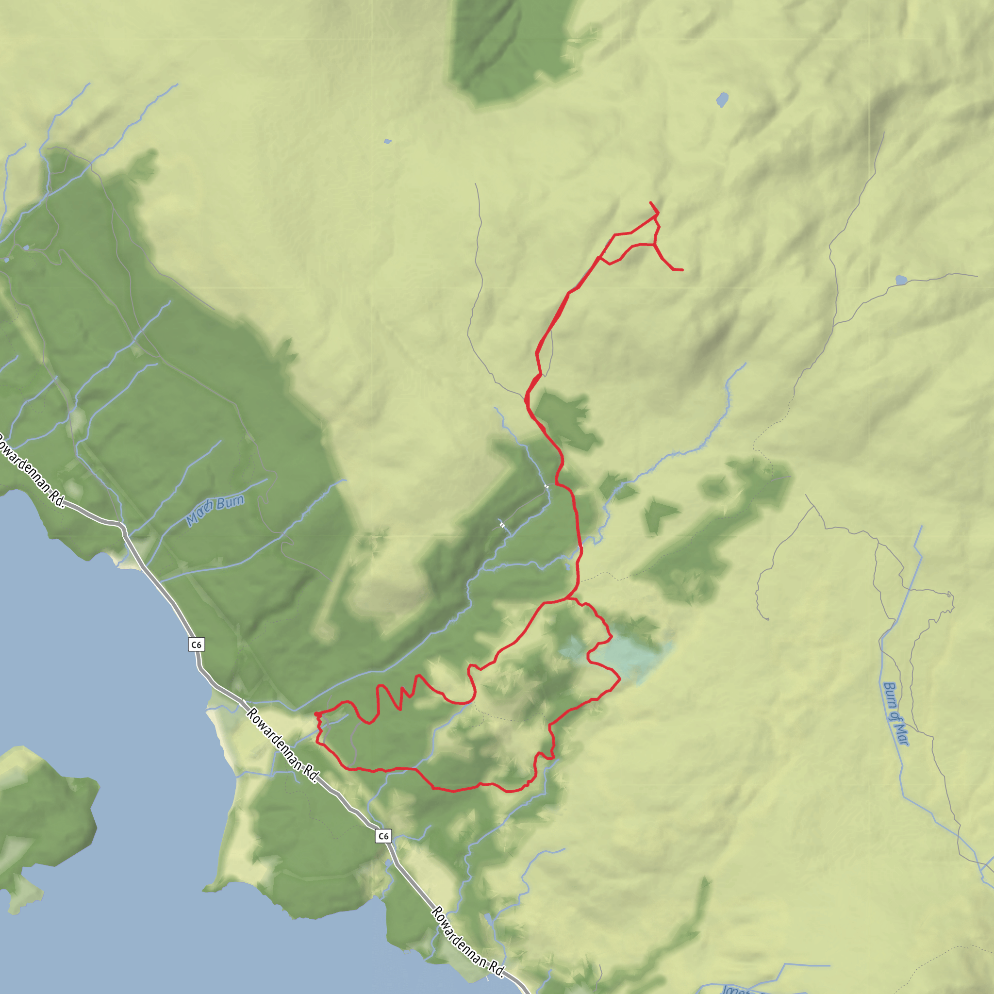Beinn Bhreac mobile static map