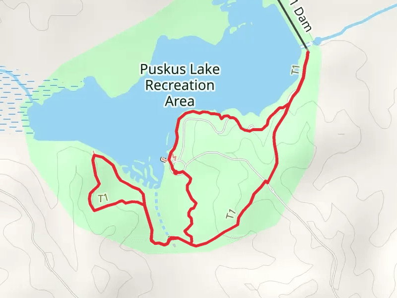 Puskus Lake Recreation Area Loop