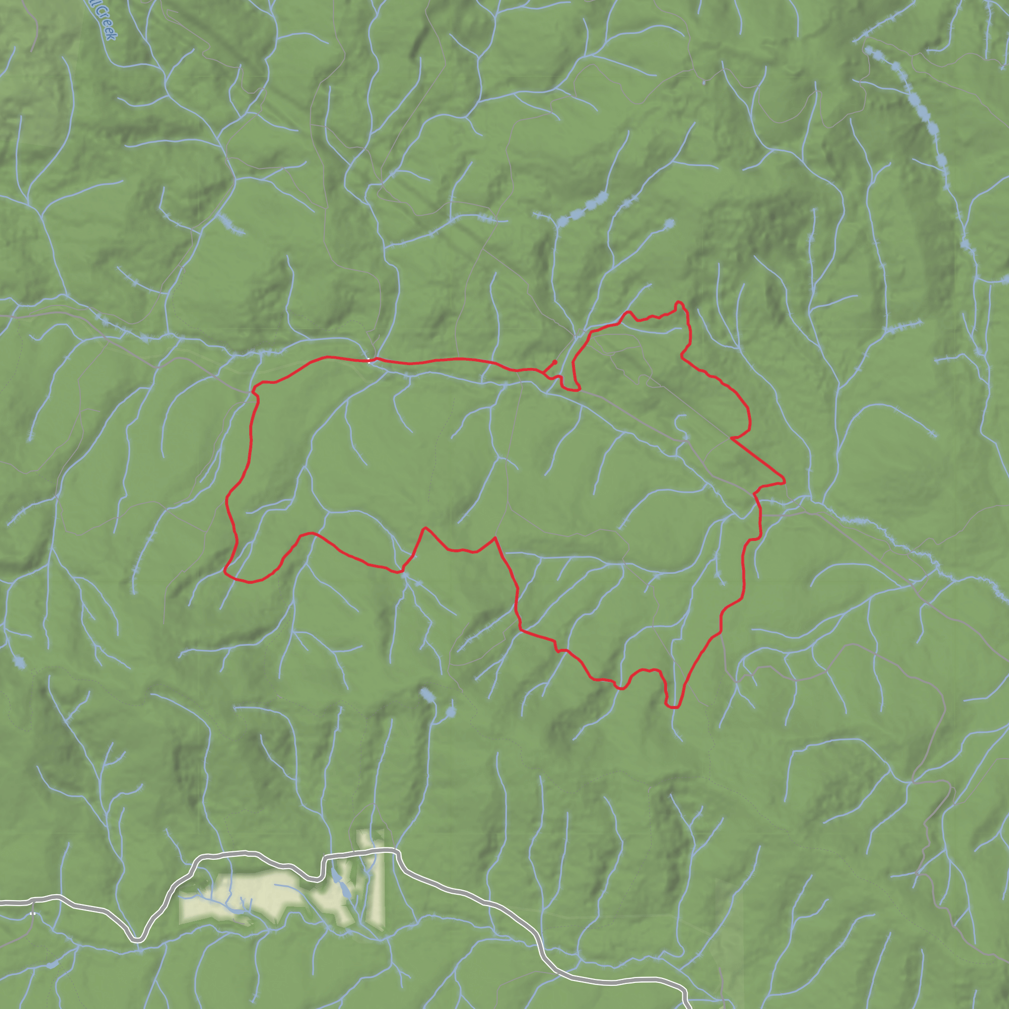 Nash Creek Loop - Wombat mobile static map