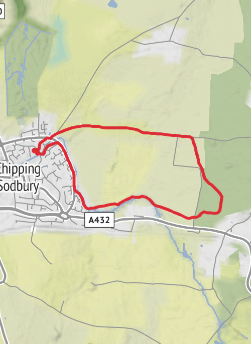 South Gloucestershire Walking mobile static map