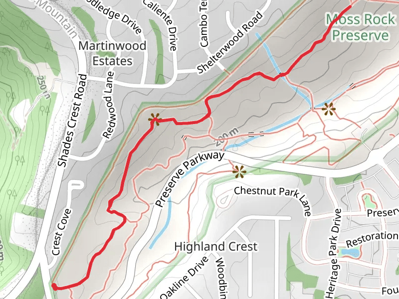 Moss Rock Preserve Blue Trail