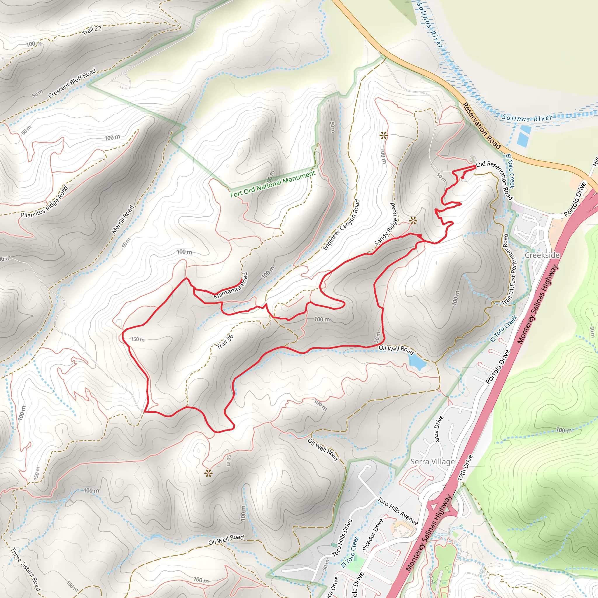 Old Reservation Road Loop - South mobile static map