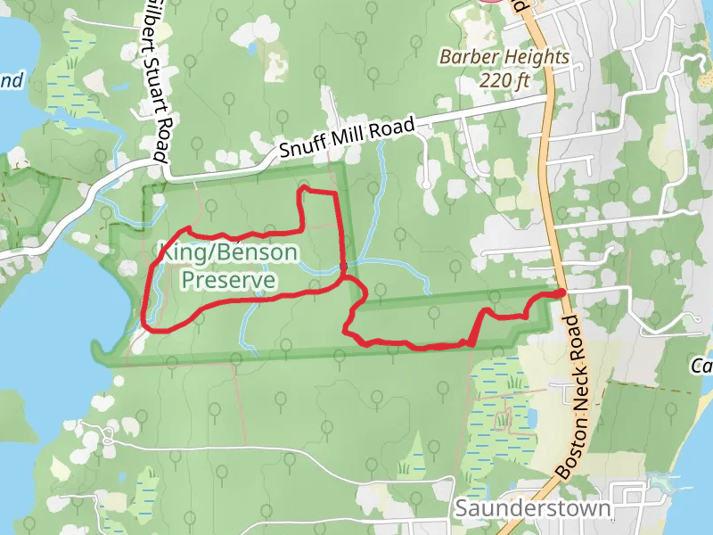 Julia's Trail, Pettaquamscutt Trail and Stoney Brook Loop Trail