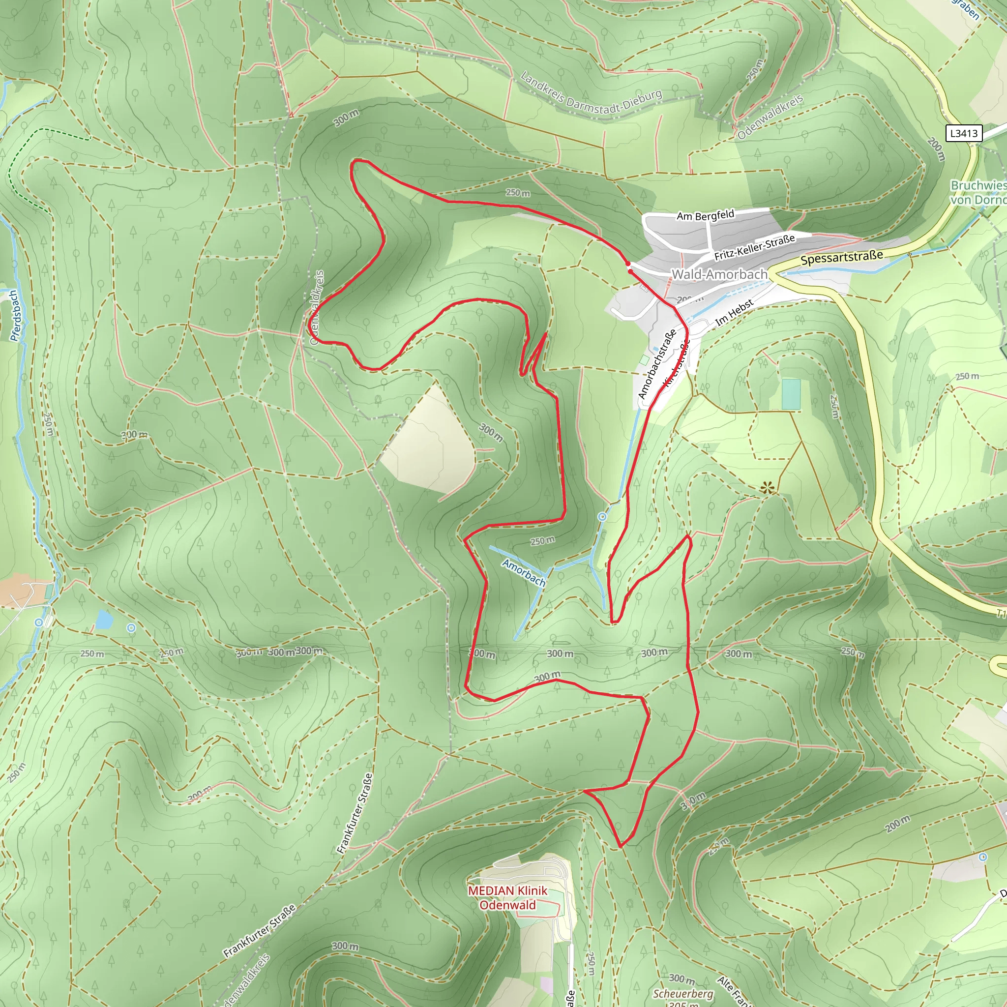 Wald-Amorbach Loop mobile static map