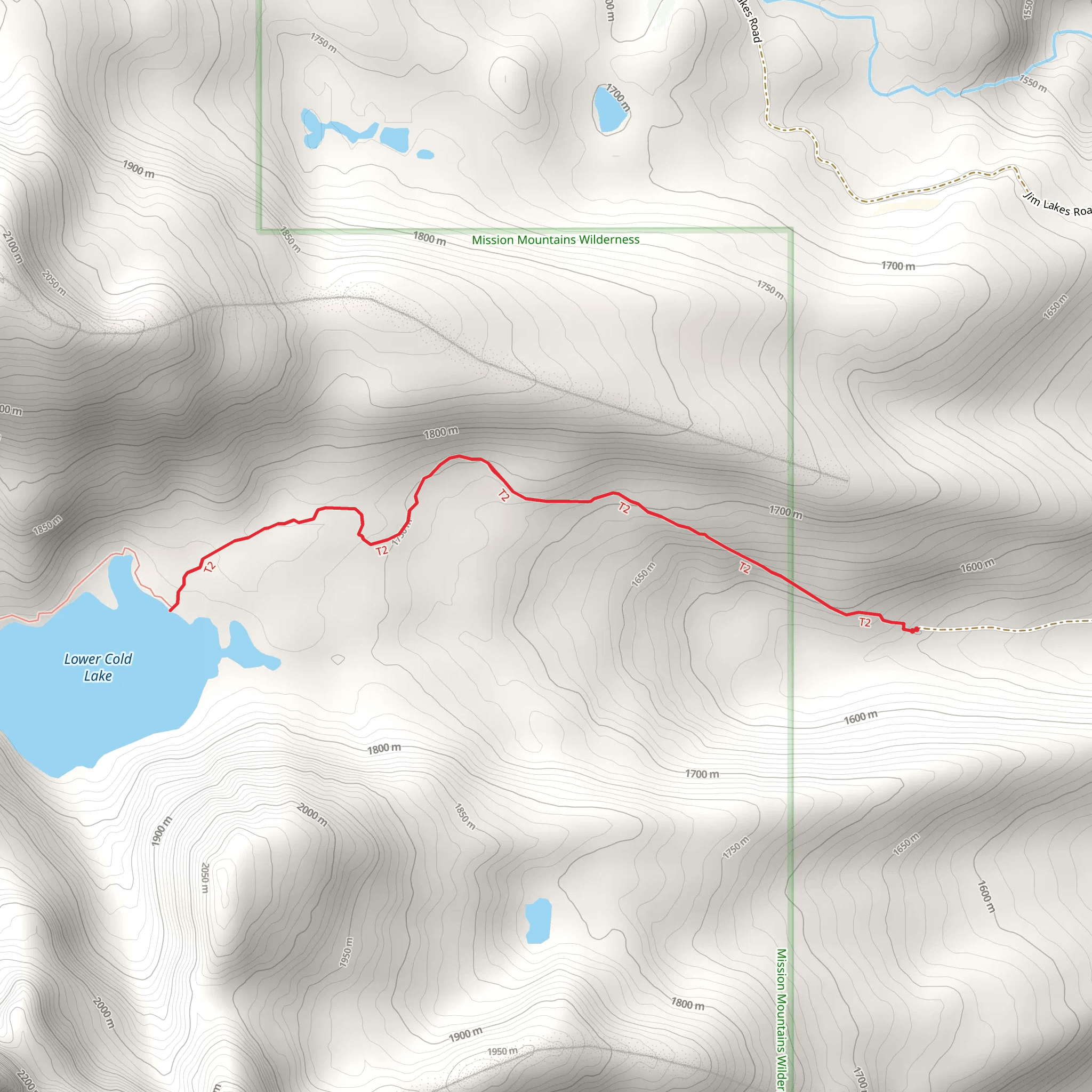 Lower Cold Lake mobile static map