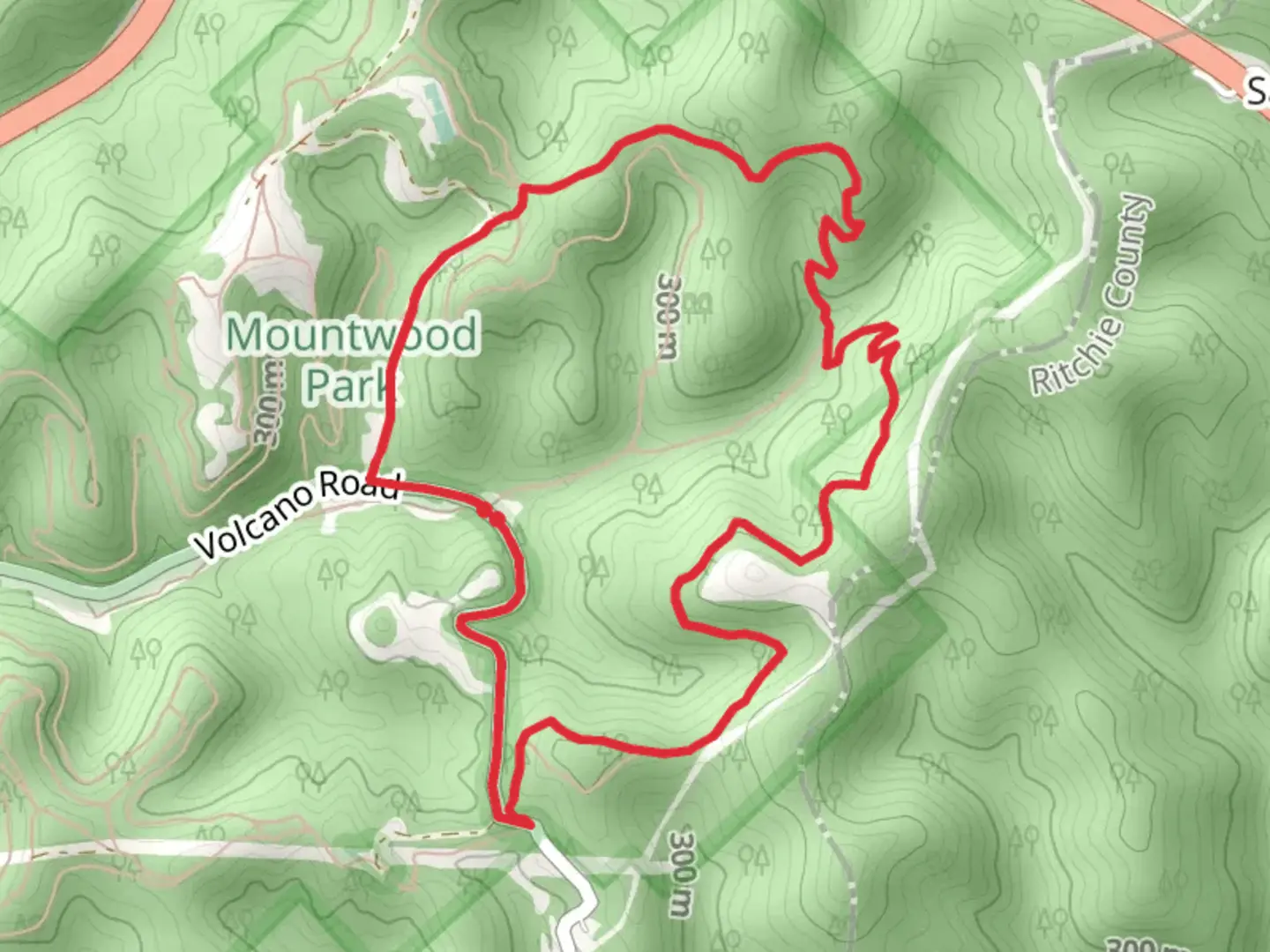 An image depicting the trail Little Gnary - White Oak Ridge Loop and its surrounding area.