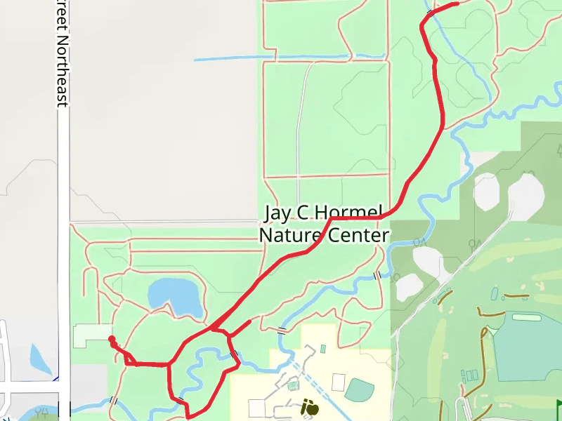 Restored Prairie Loop and Covered Bridge Trail