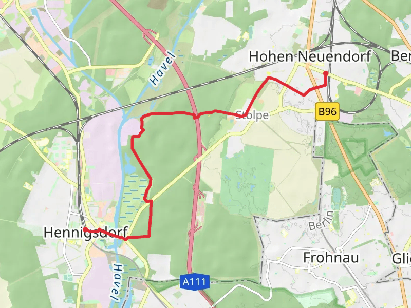Hohen Neuendorf to Hennigsdorf Walk