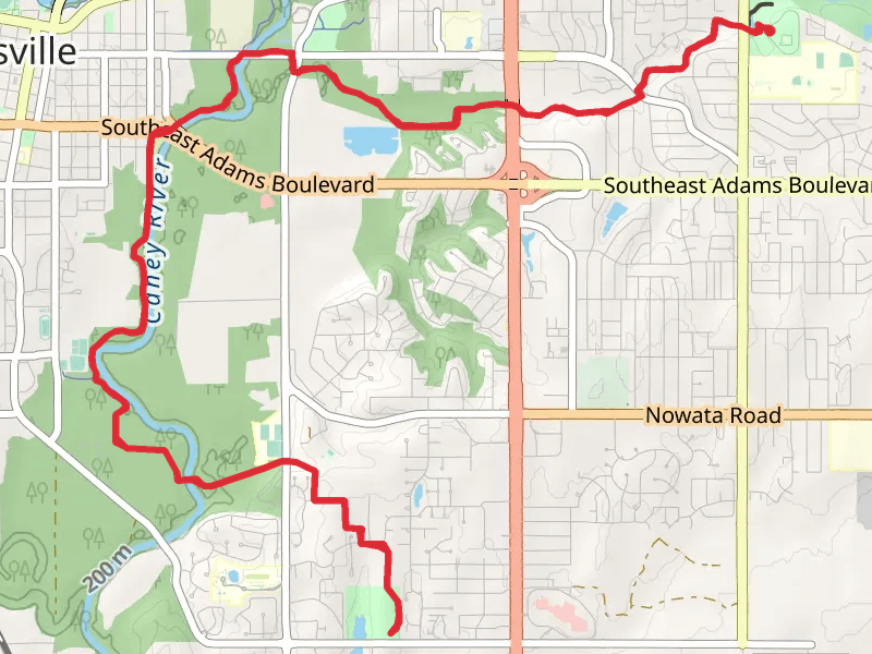 Pathfinder Parkway to Jo Allyn Lowe Park