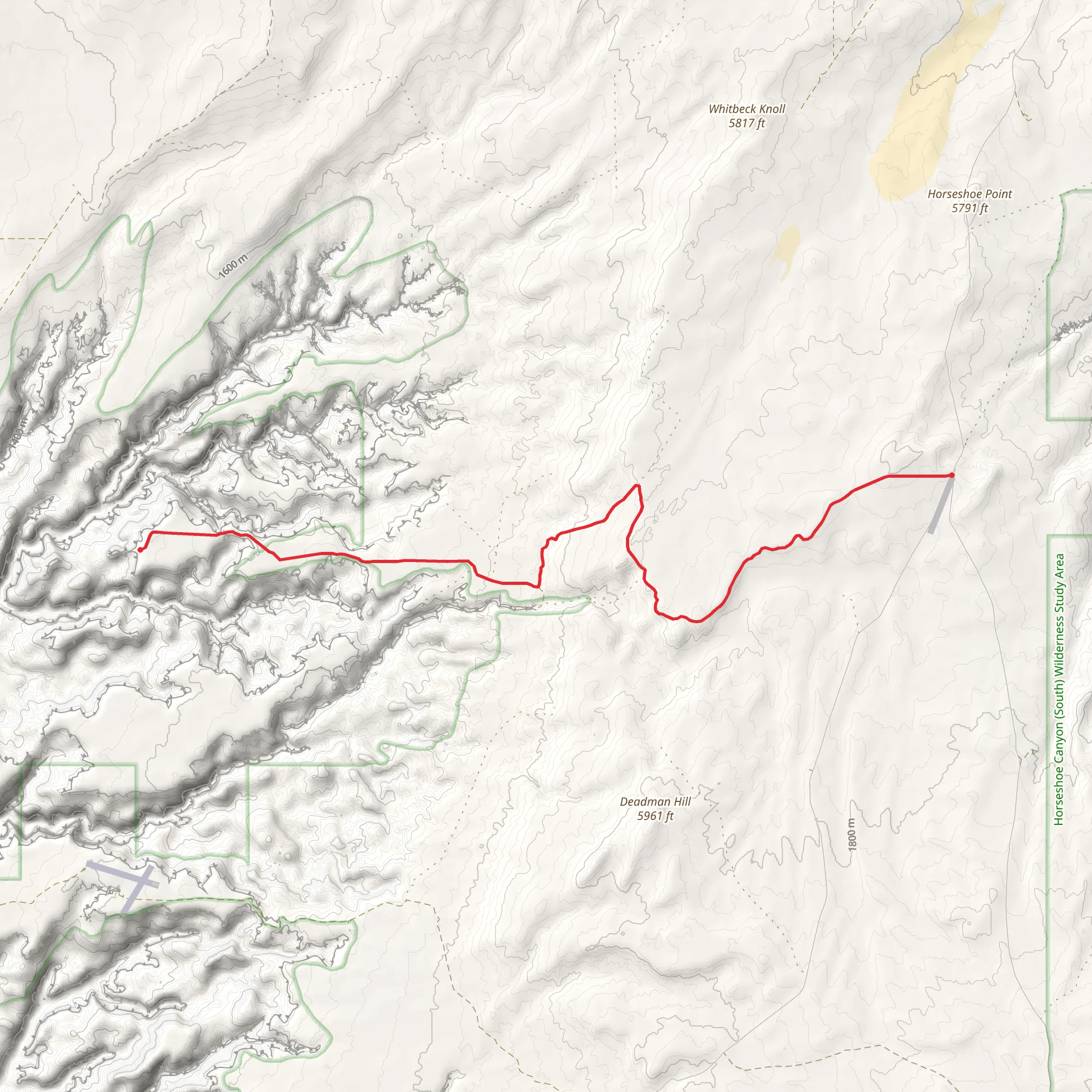 Roost House via Burr Pass mobile static map