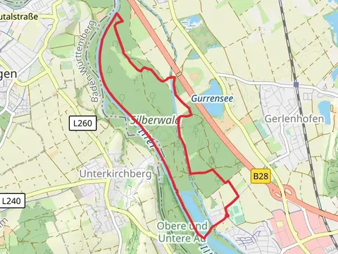 Nördlicher Ausee and Iller via Illerholzwzweg and Oberkirchberg - Thalfingen