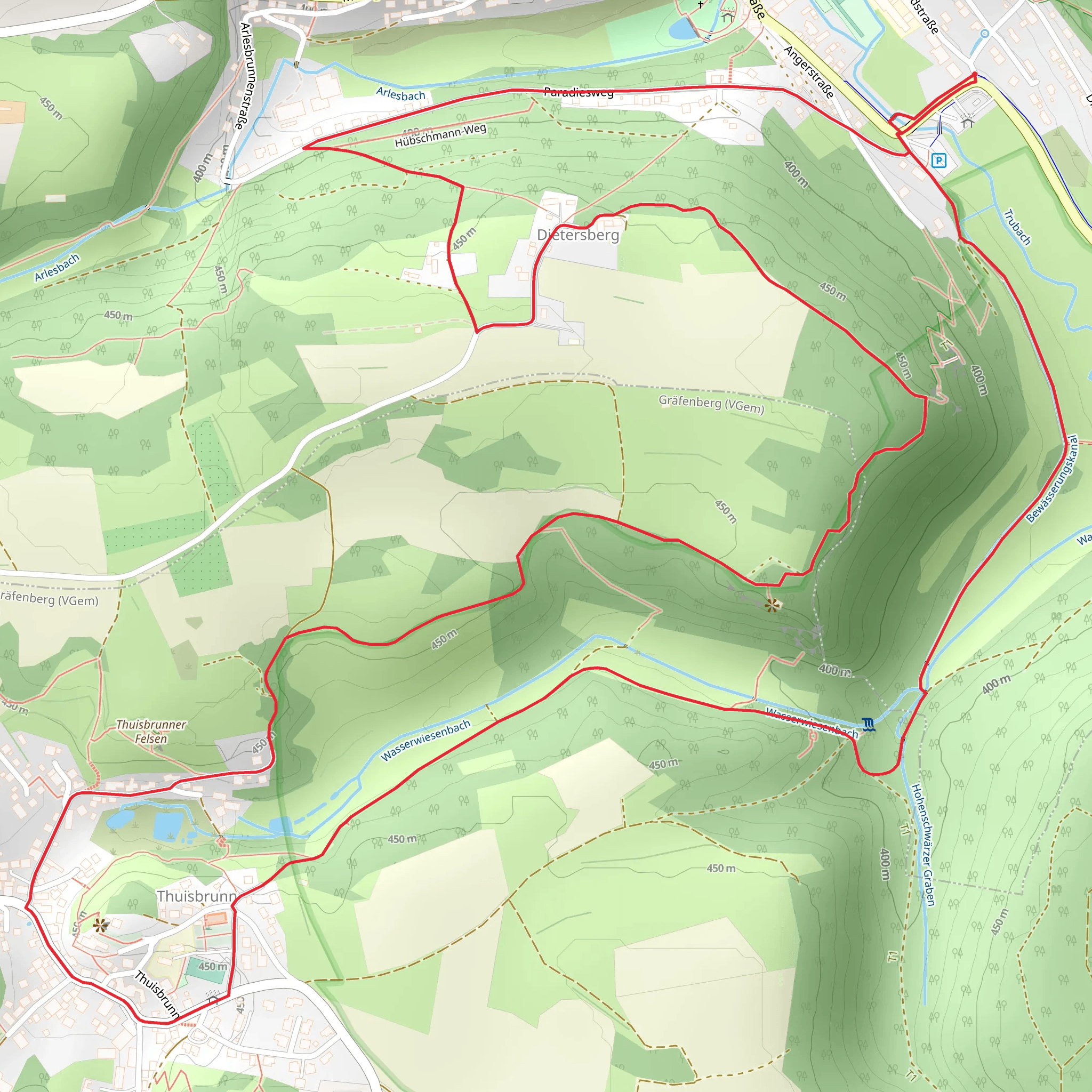 Kulturweg Egloffstein Round mobile static map