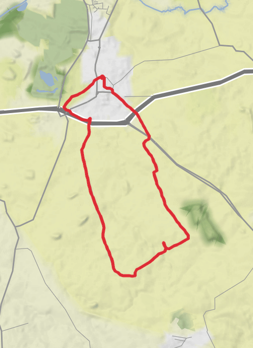 County Durham Hiking mobile static map