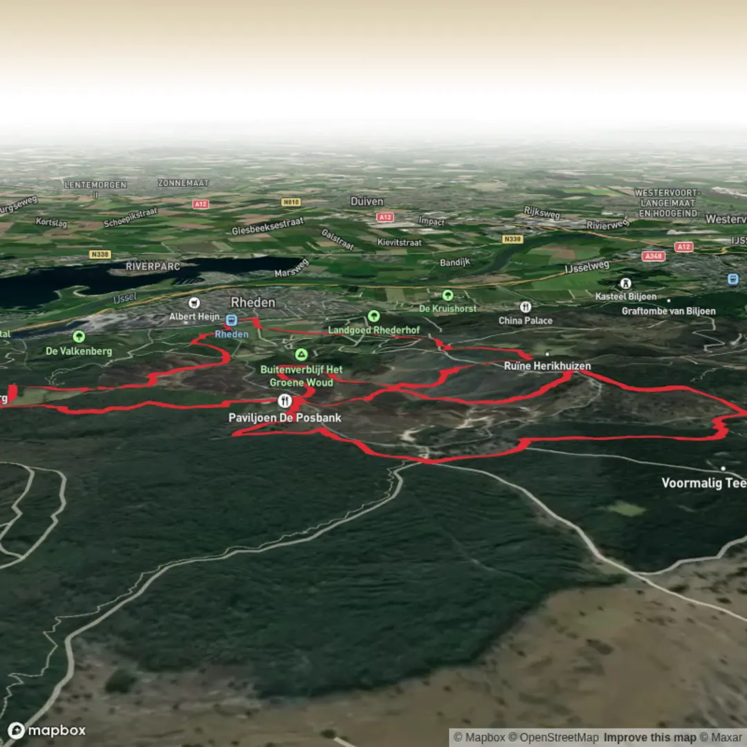 An image depicting the trail Rheden - sep 6 and its surrounding area.