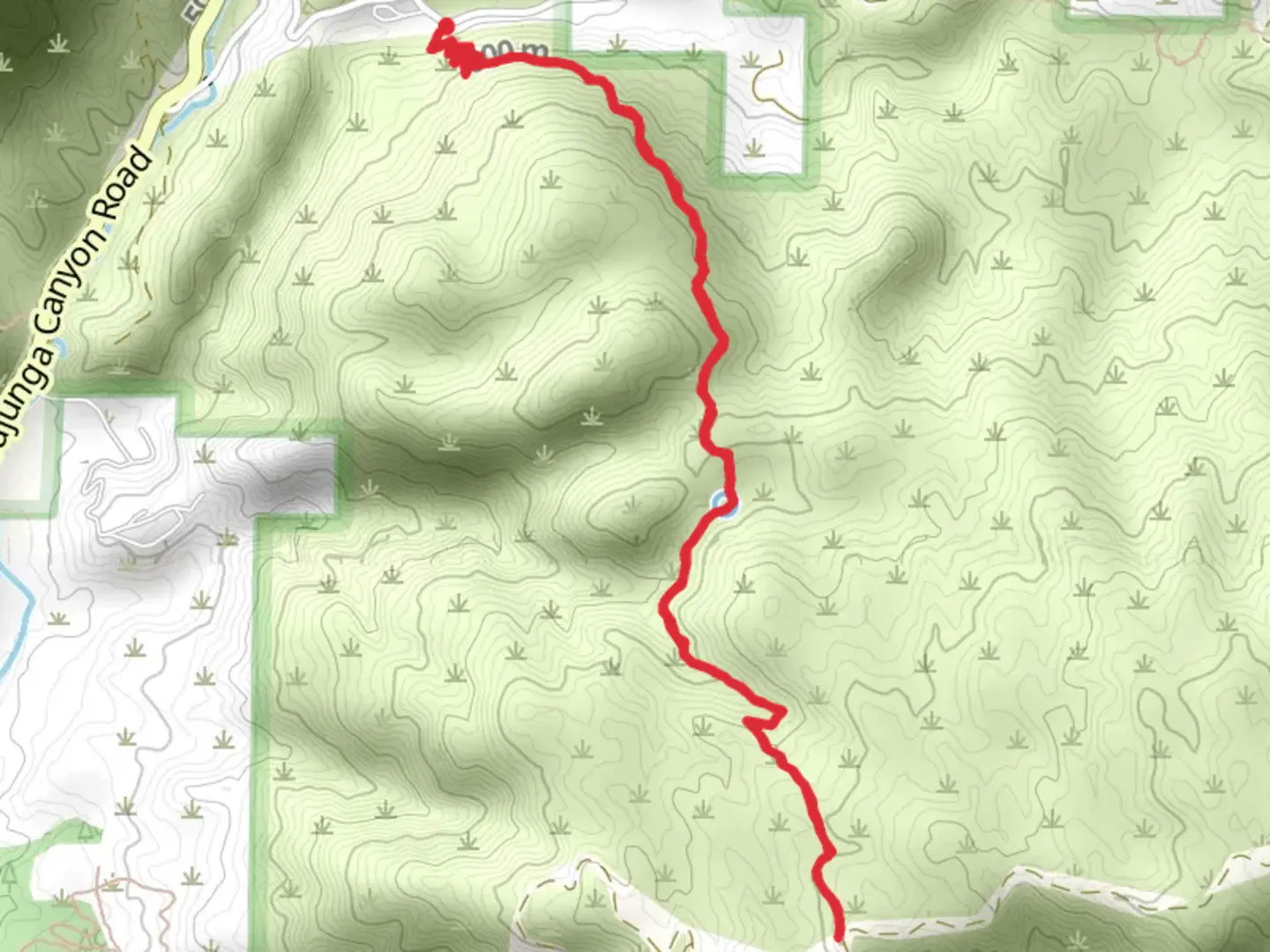 An image depicting the trail Oak Spring Trail Out and Back and its surrounding area.