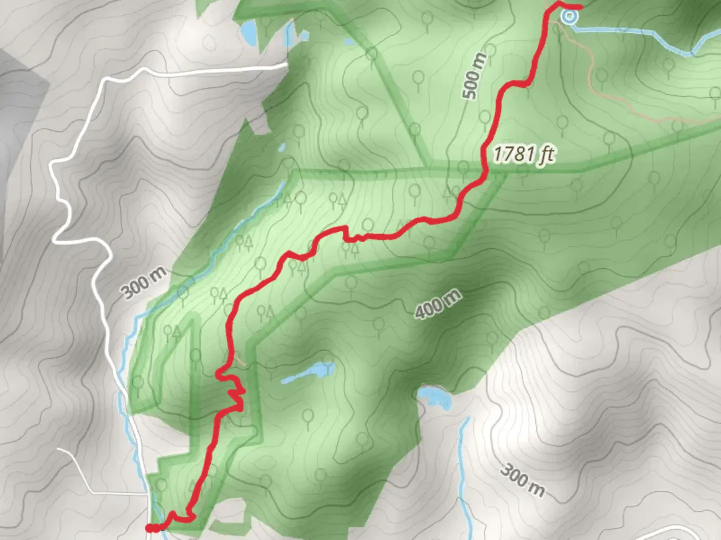 An image depicting the trail Appalachian Short Trail from Tuckers Lane and its surrounding area.