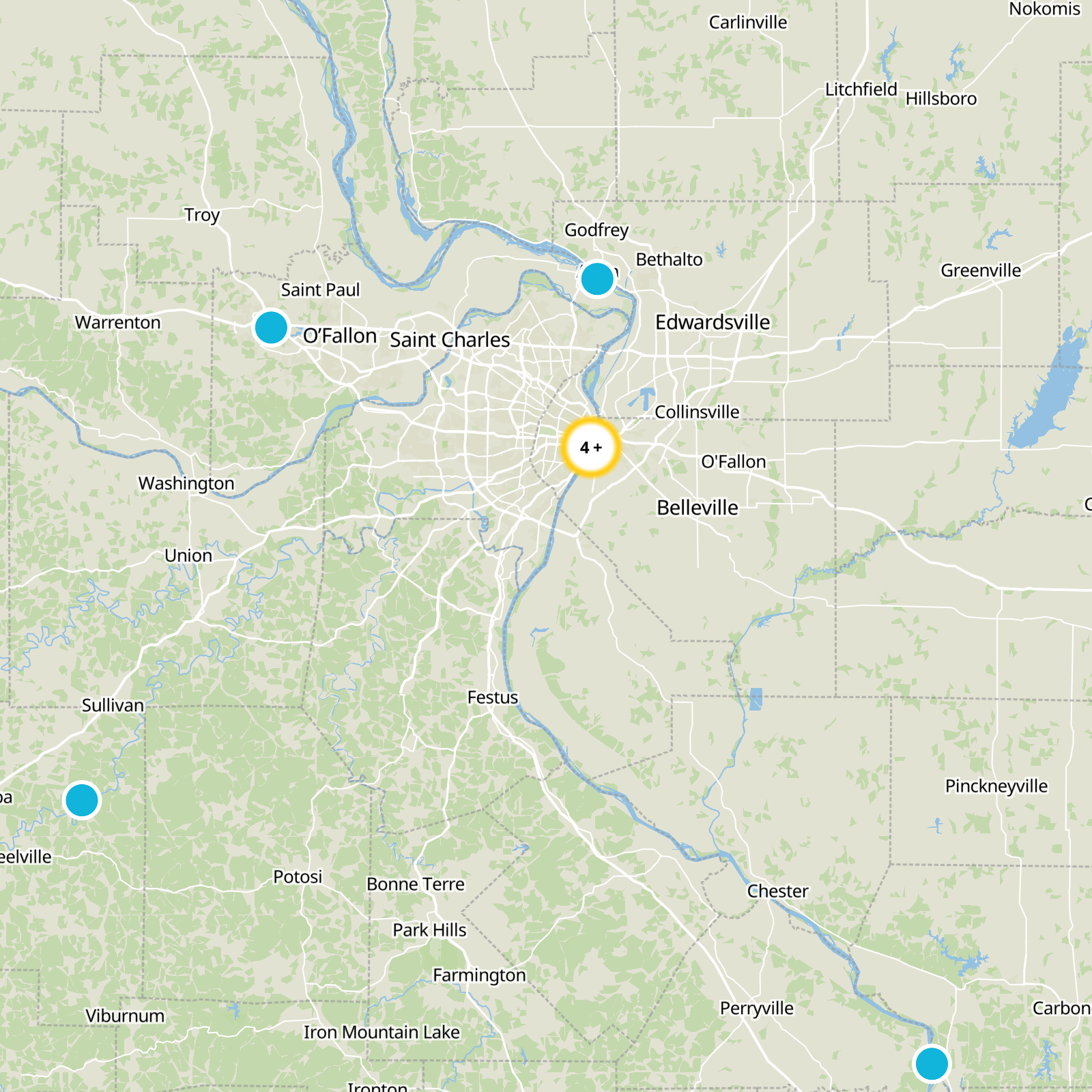 St. Louis County Static Map