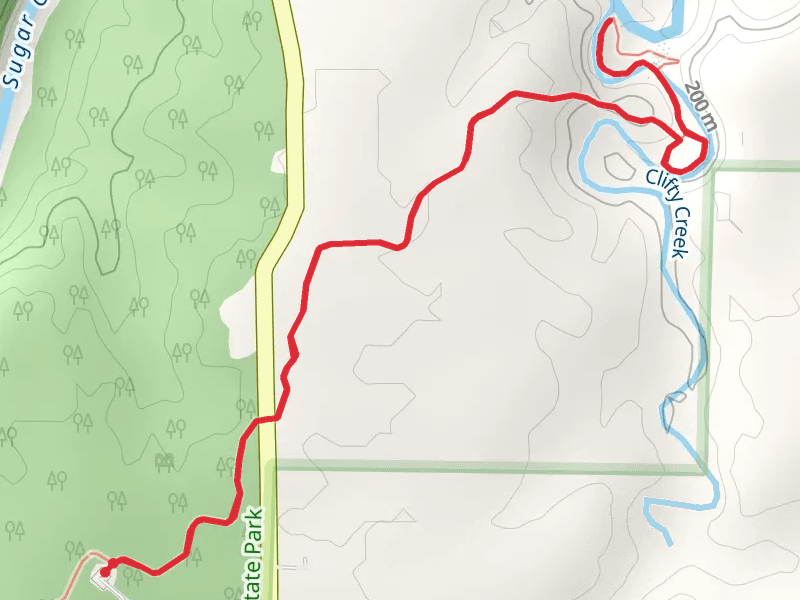 Trail 10 to Indian Creek