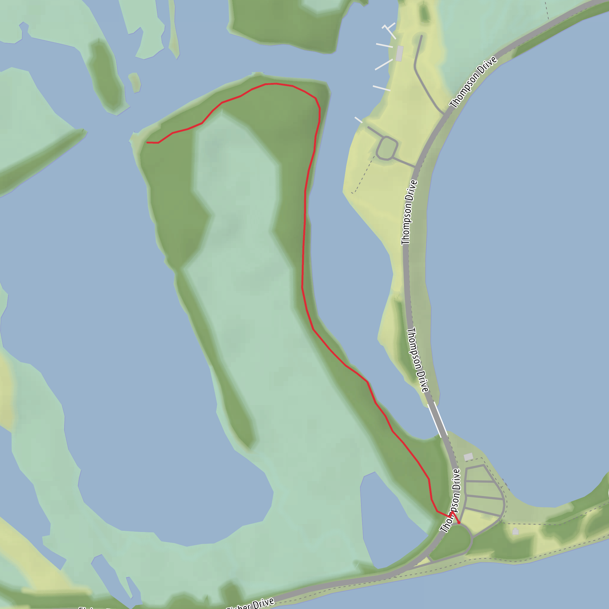 Graveyard Pond Trail mobile static map