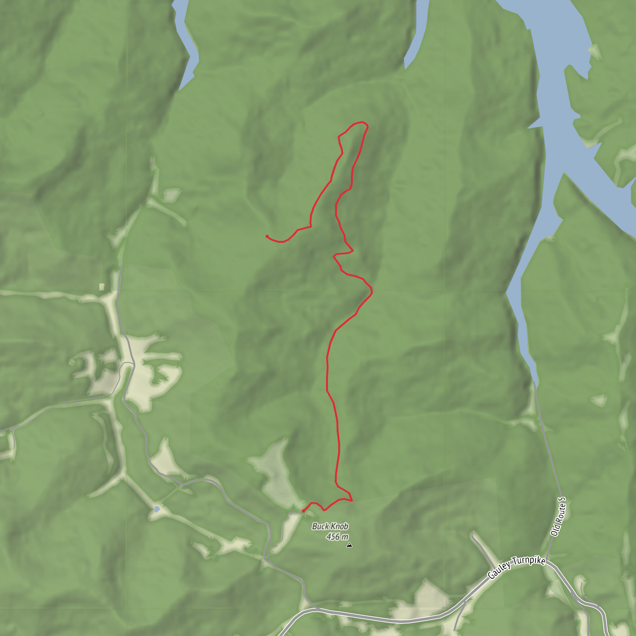 Bennys Run Trail mobile static map