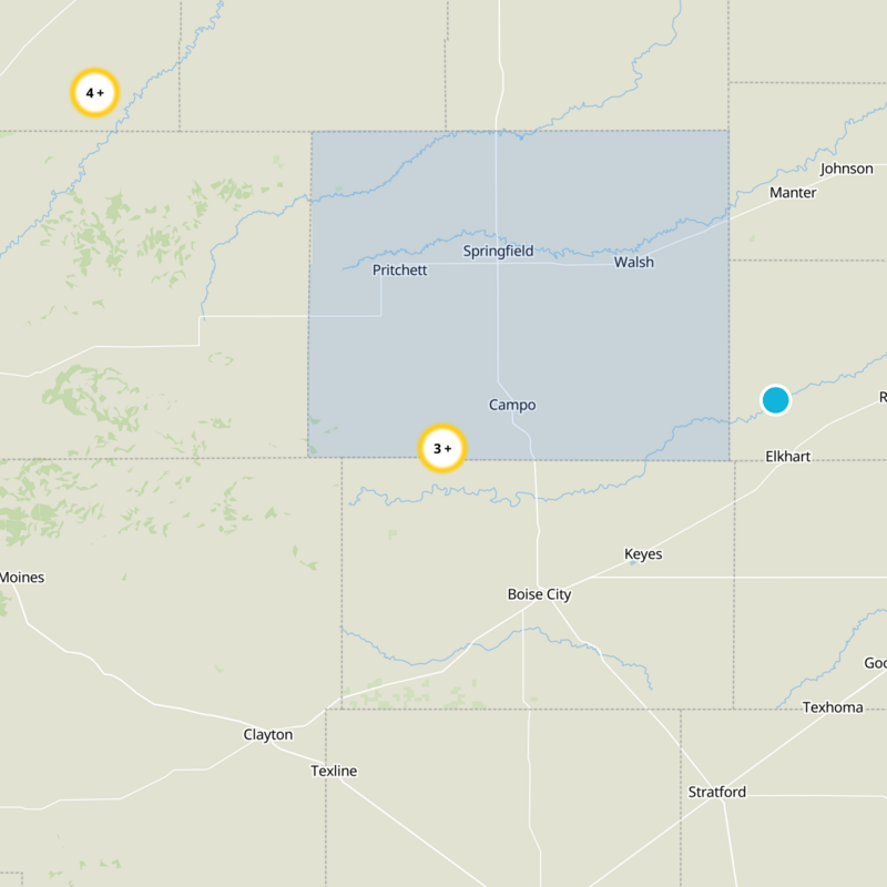 Baca County Static Map