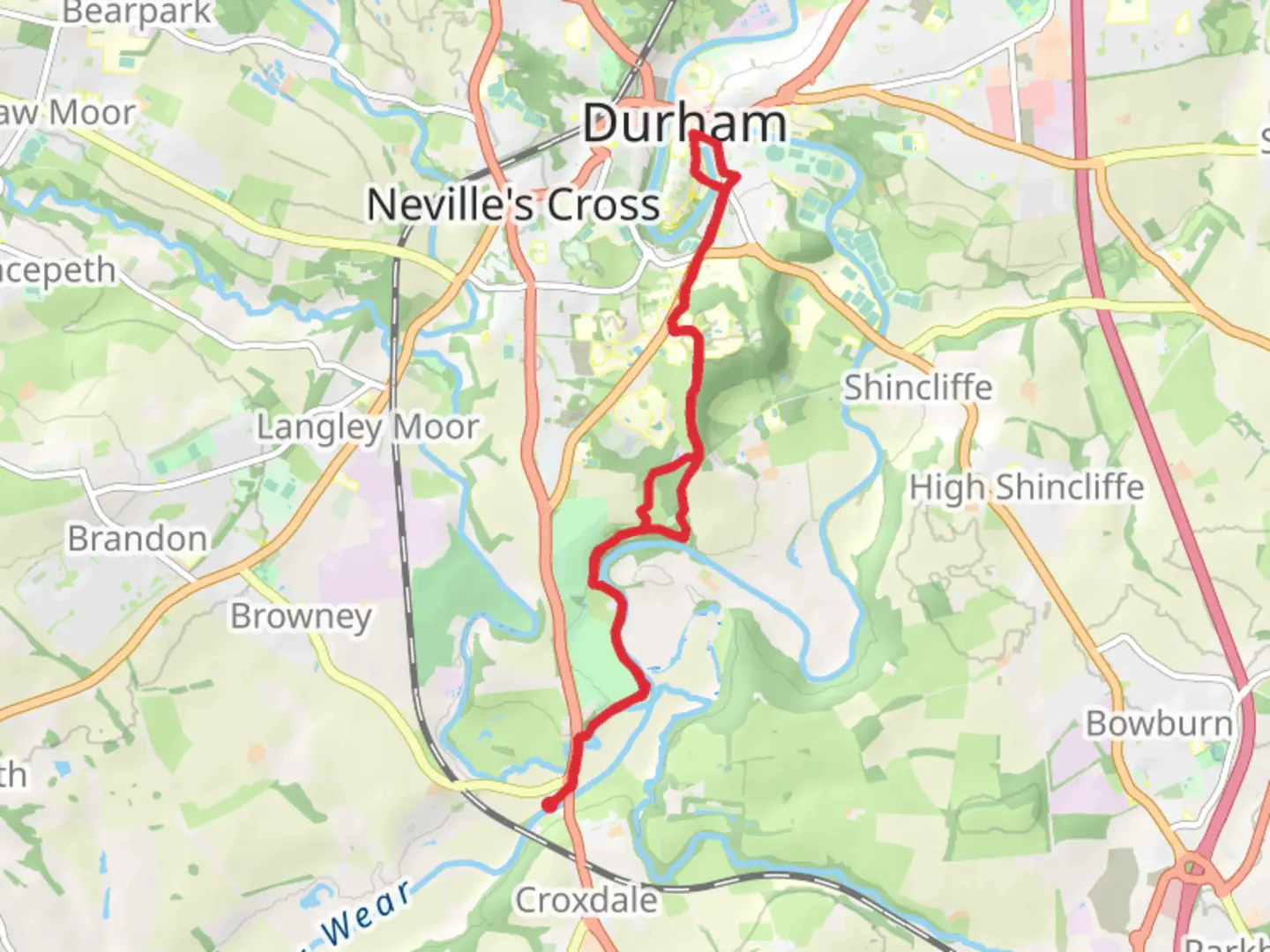 An image depicting the trail Garry's Wood, Pinnock Hill, Buck Hill and Coll Loop and its surrounding area.