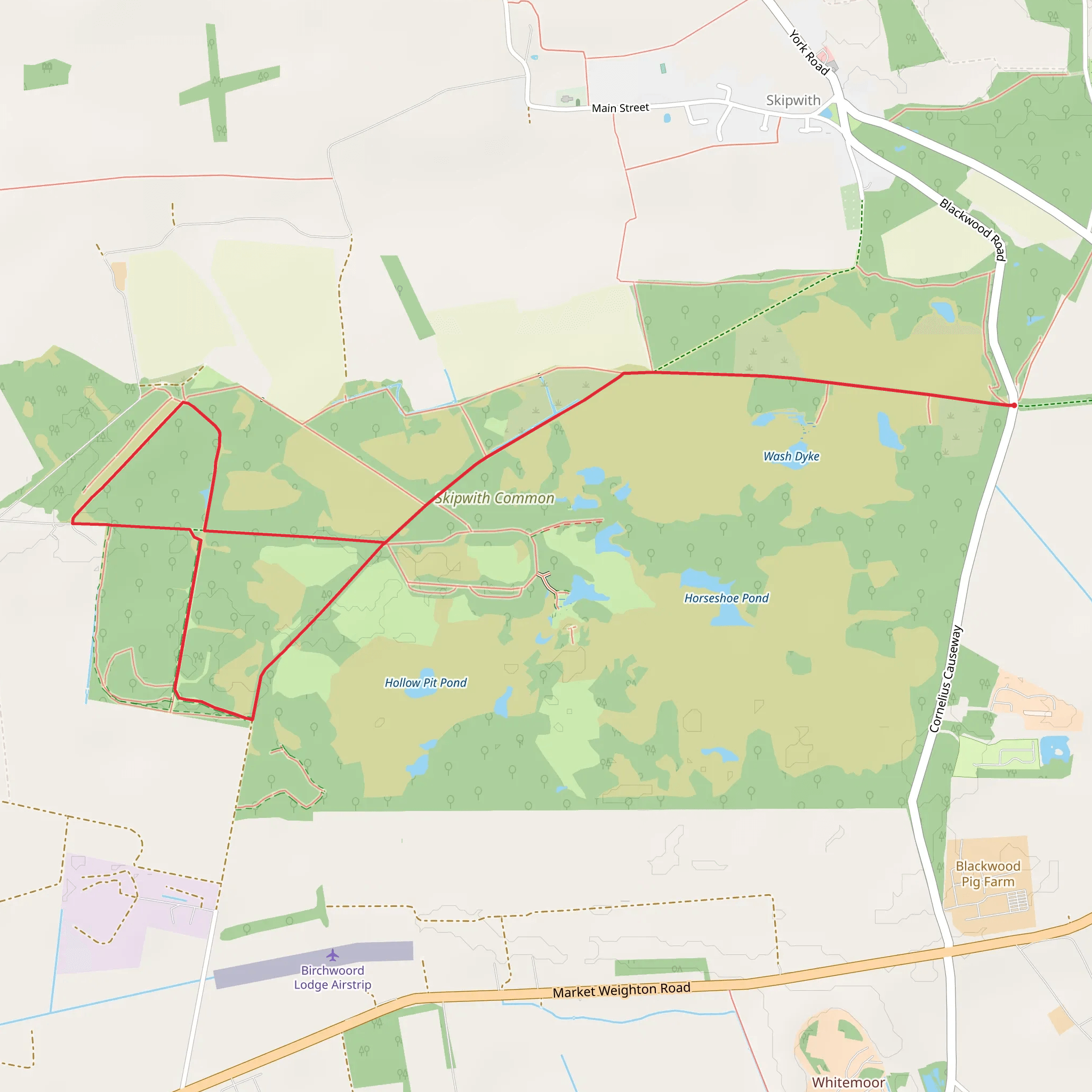Pilwort Pond Loop mobile static map
