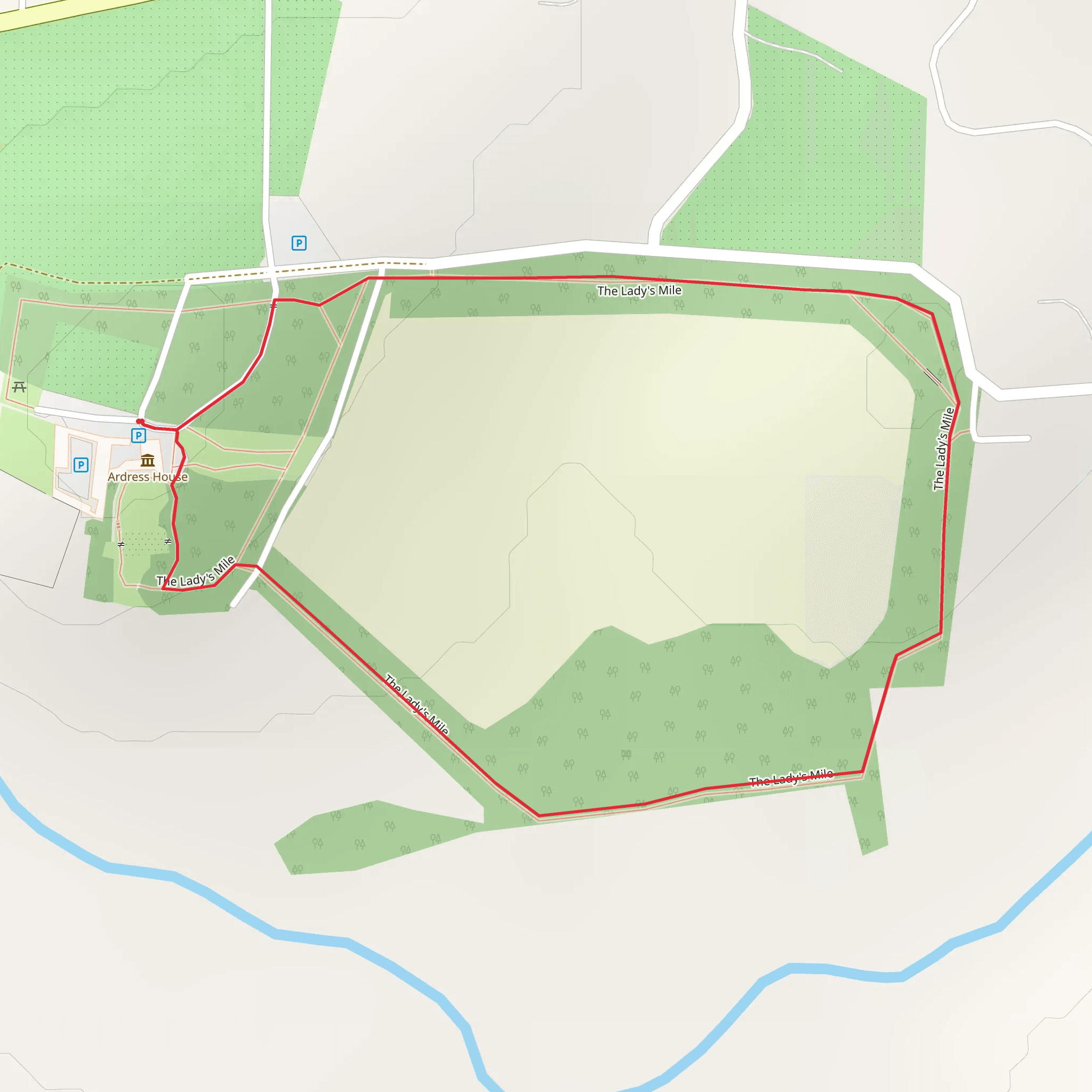 Ladies Mile Short Walk mobile static map