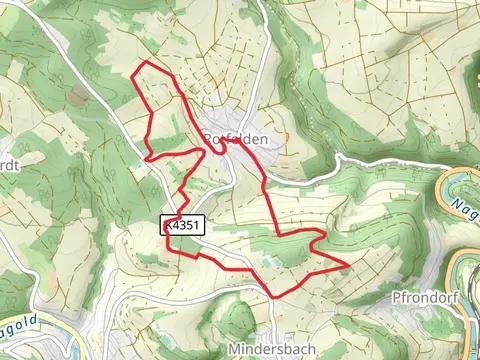 Buchhalde - Rotfelden Kirche and Oberes Tal