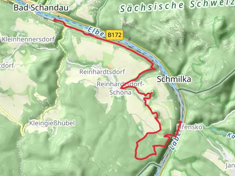 Hrensko to Krippen Walk via Zirkelstein