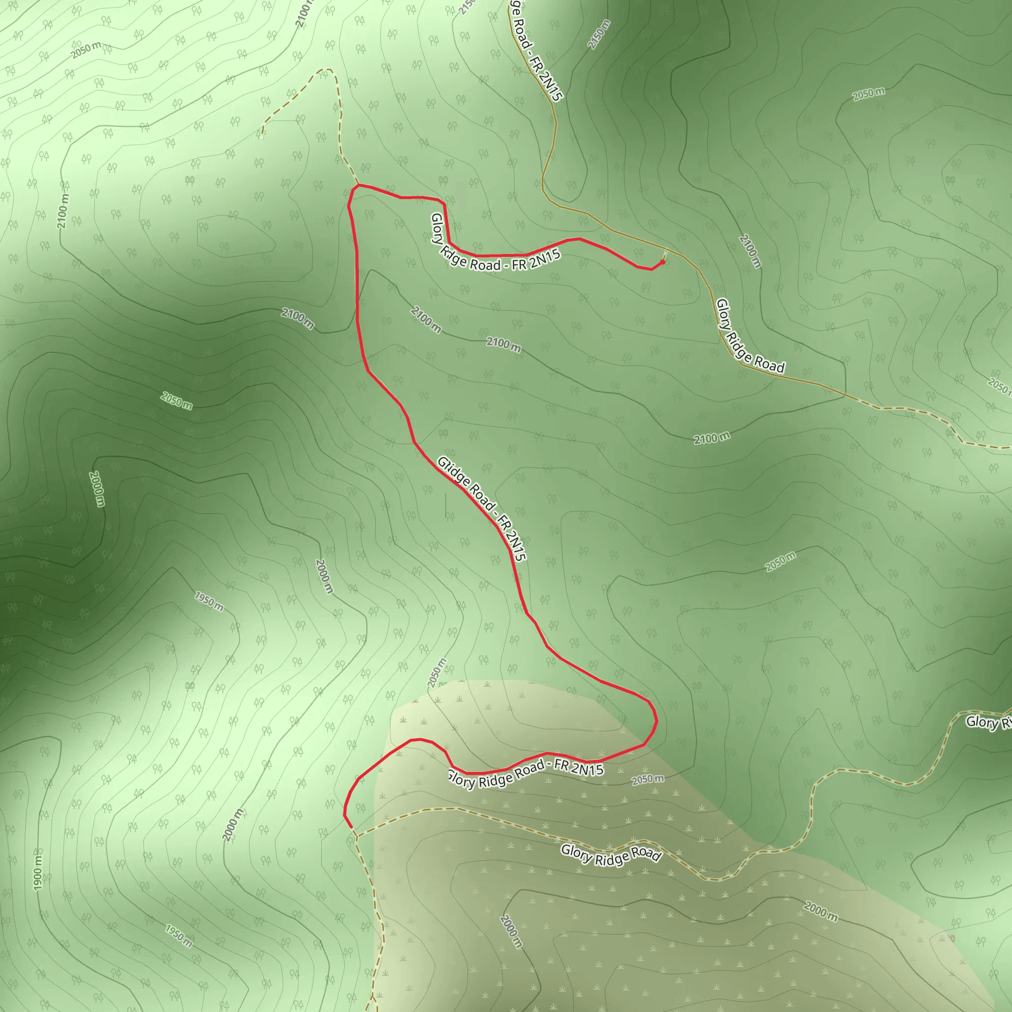 Glory Ridge Road mobile static map