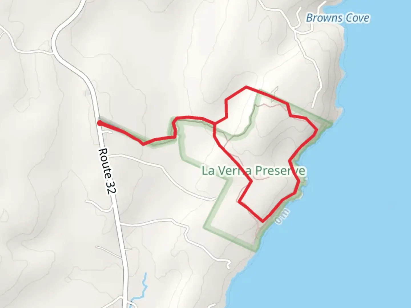 An image depicting the trail Browns Head Cove Loop Trail and its surrounding area.