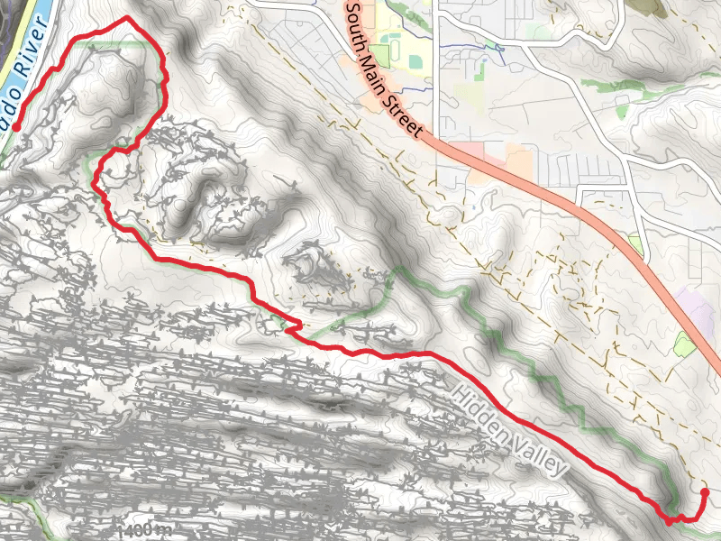 Moab Rim Trail Point to Point