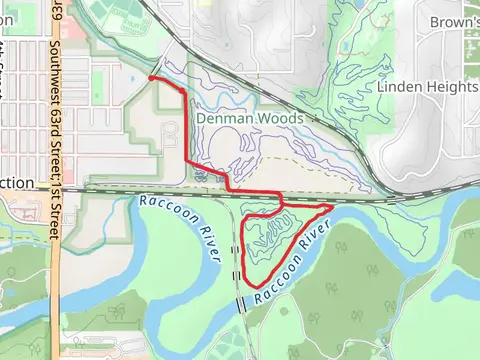 Squirrel's Nest Trail via Levee Trail