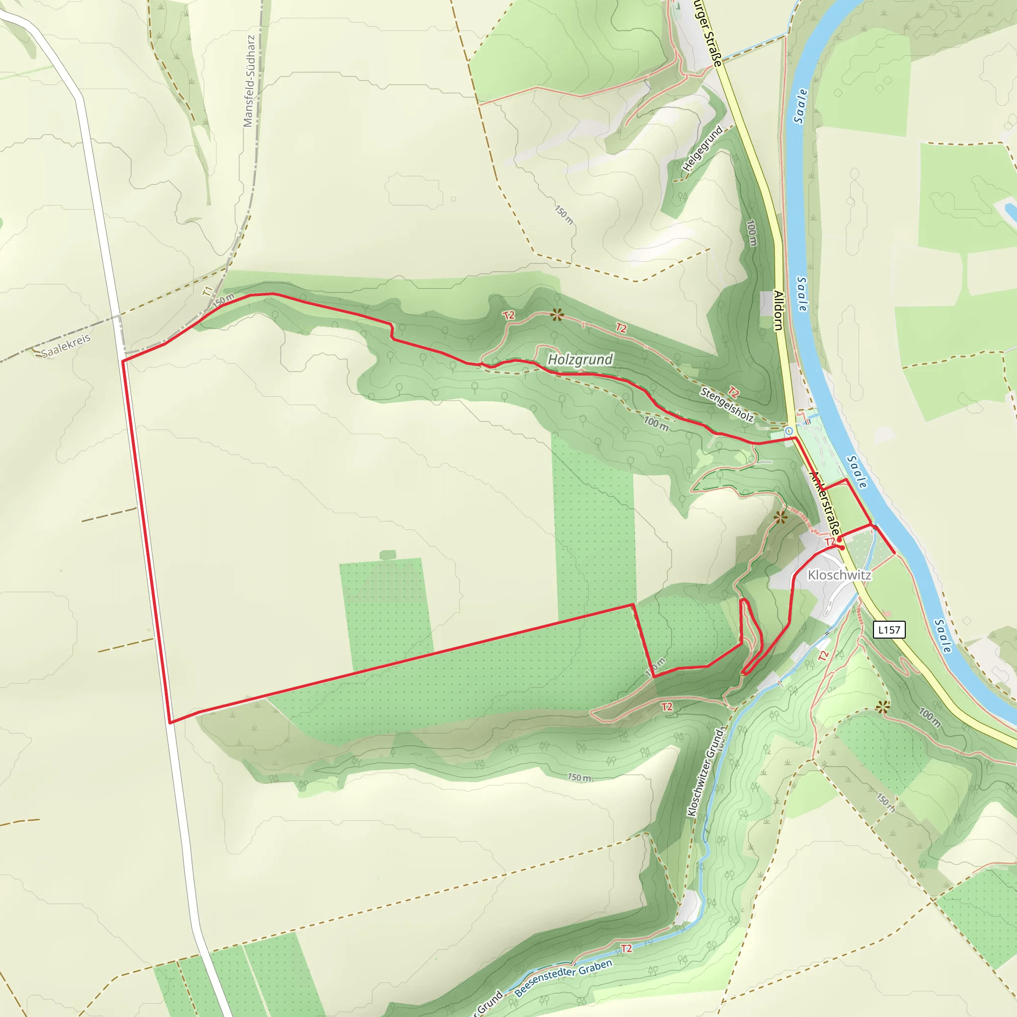 Holzgrundweg mobile static map