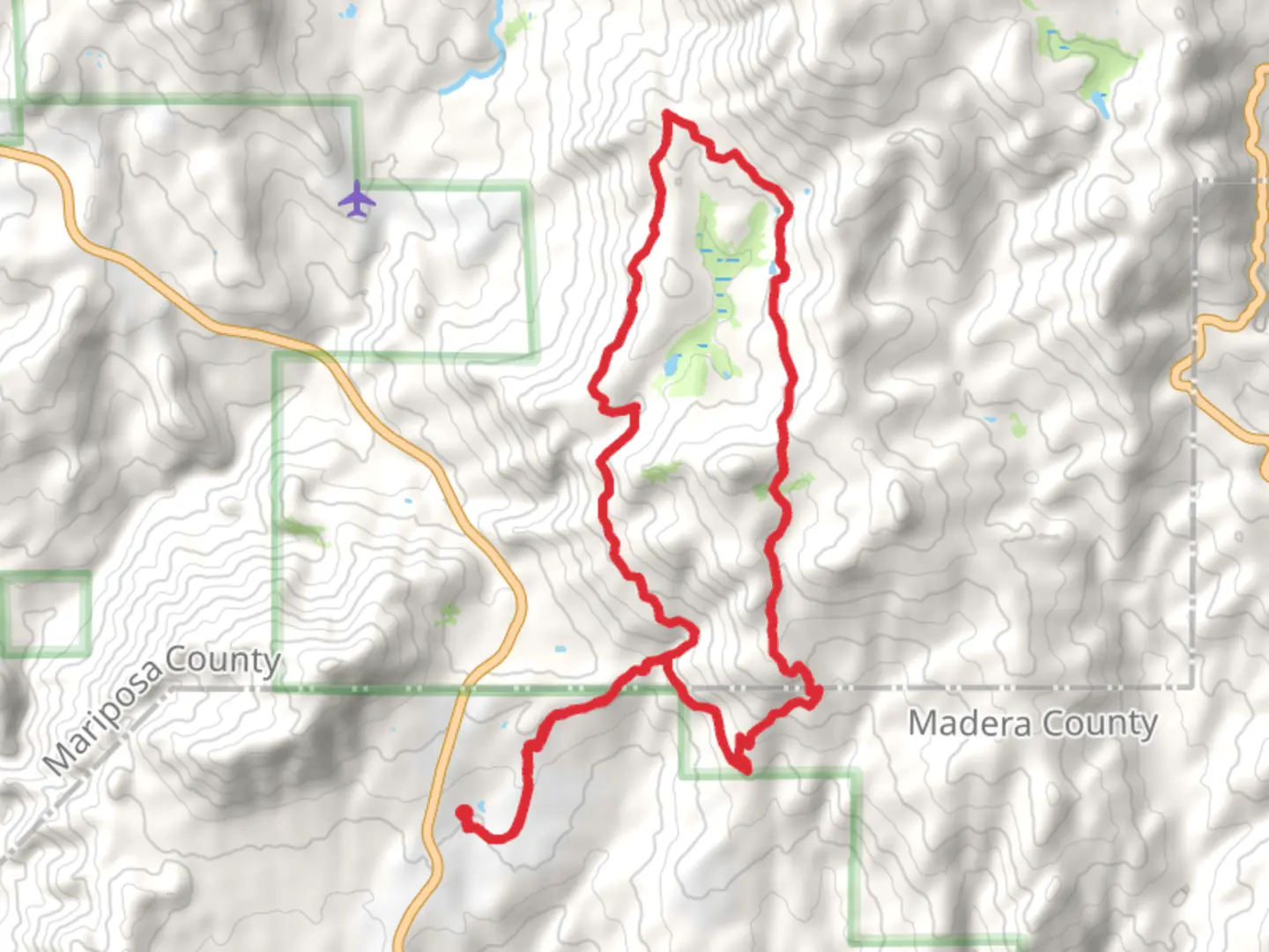 An image depicting the trail Loop Around Sonny Meadows and Pilot Peak and its surrounding area.