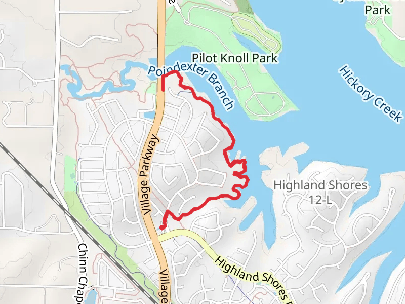 Shoreline Trail from Northwood Drive