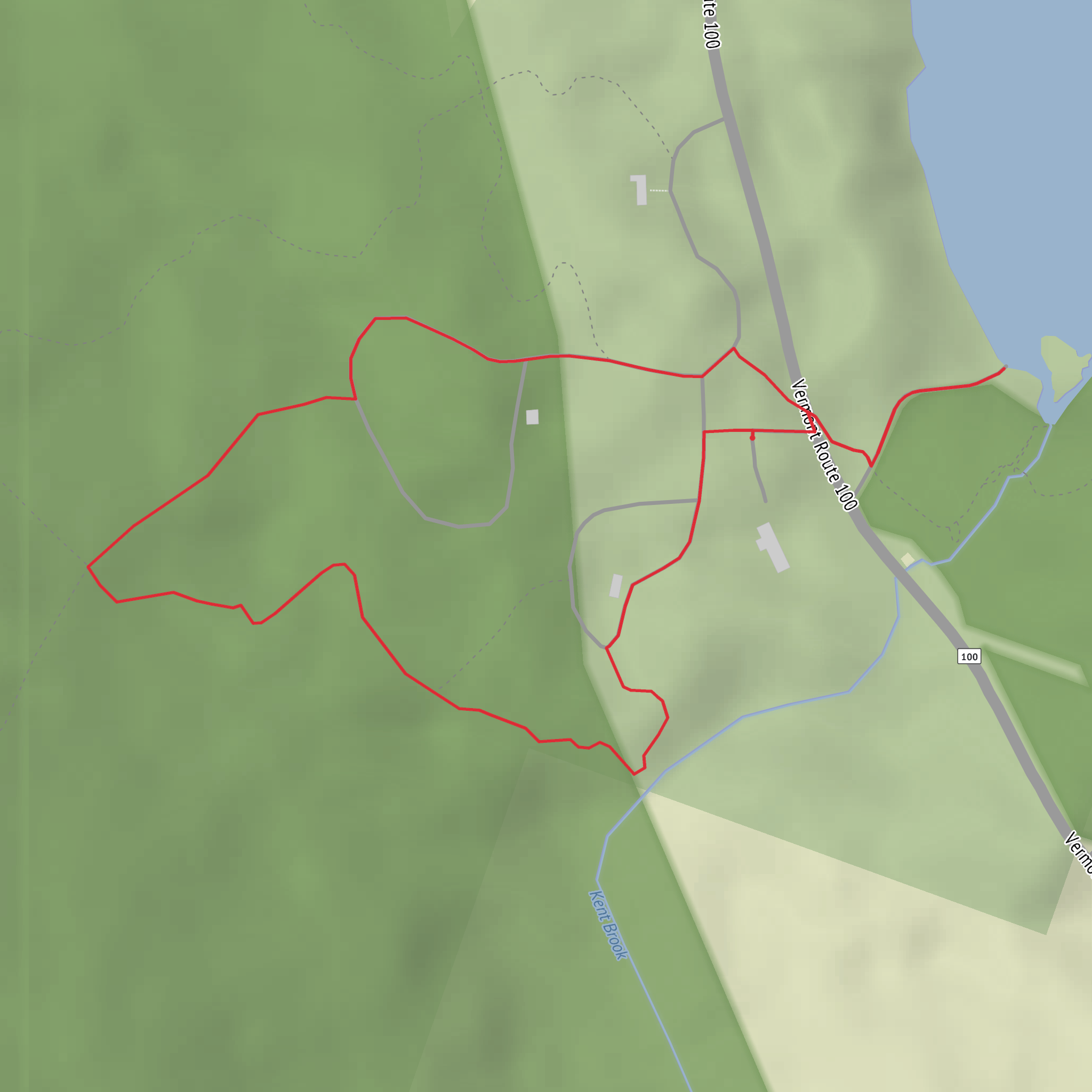Kent Pond via Appalachian Trail mobile static map