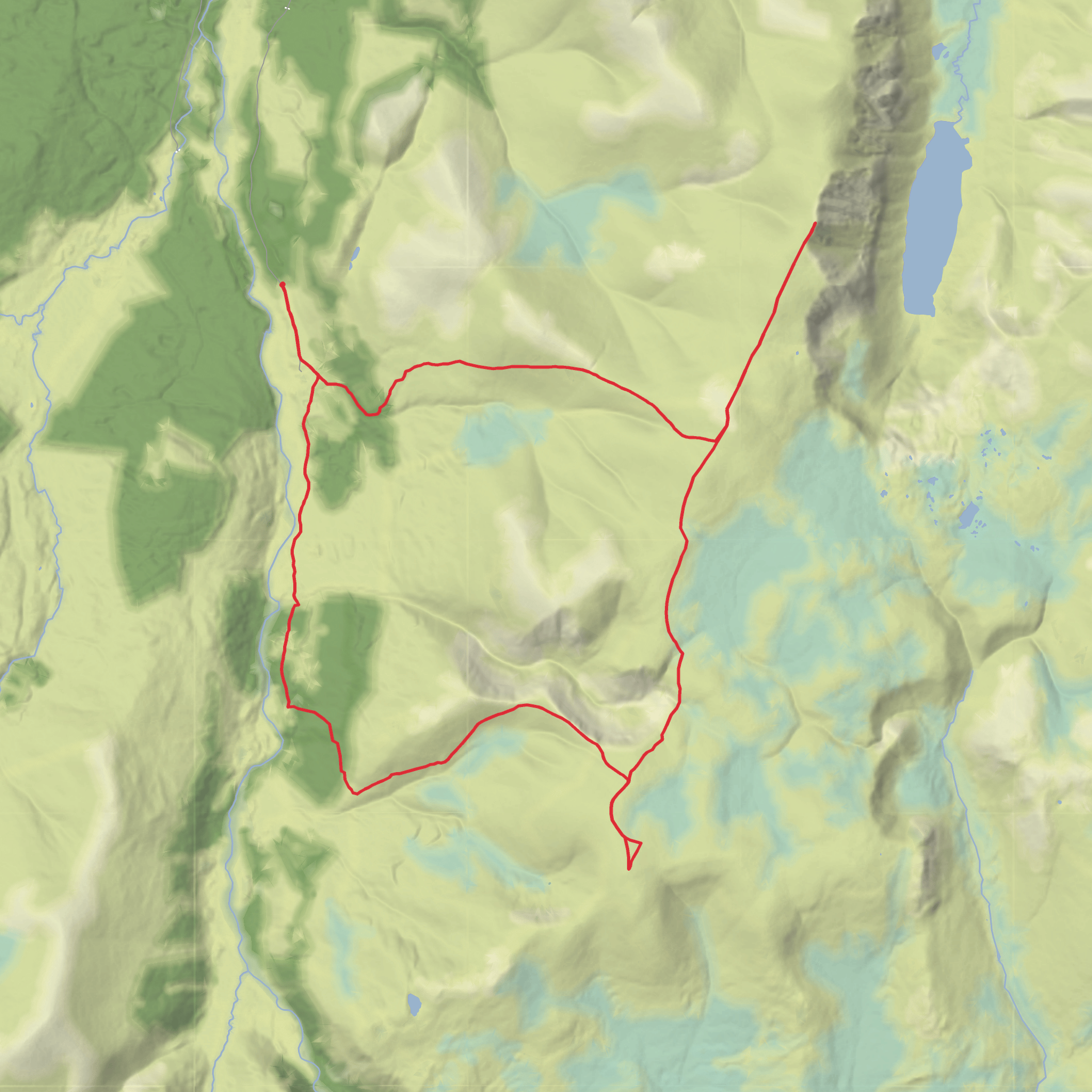 Carn Ban Mor, Sgor Gaoith and Mullach Clach a'Bhlair Circular mobile static map