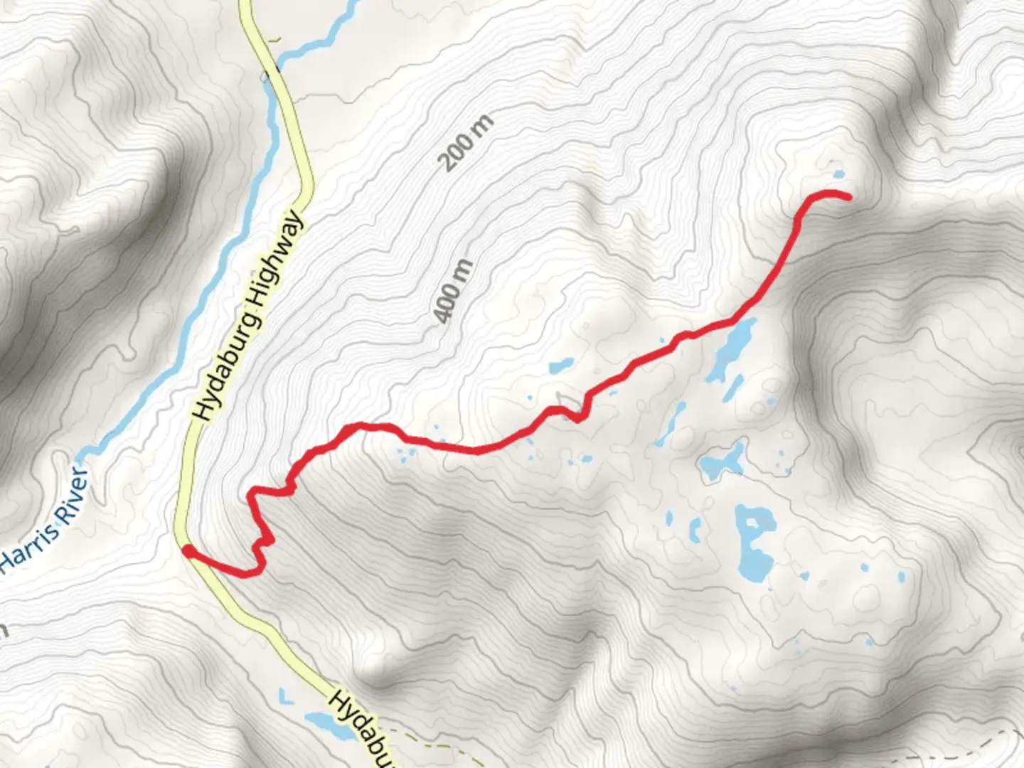 An image depicting the trail One Duck Trail and its surrounding area.