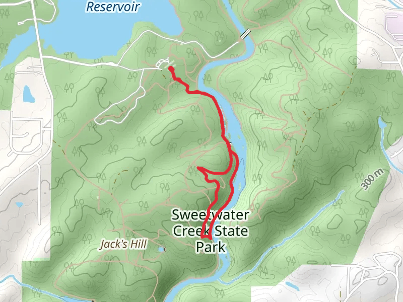 Sweetwater Creek State Park via Red Trail and White Trail