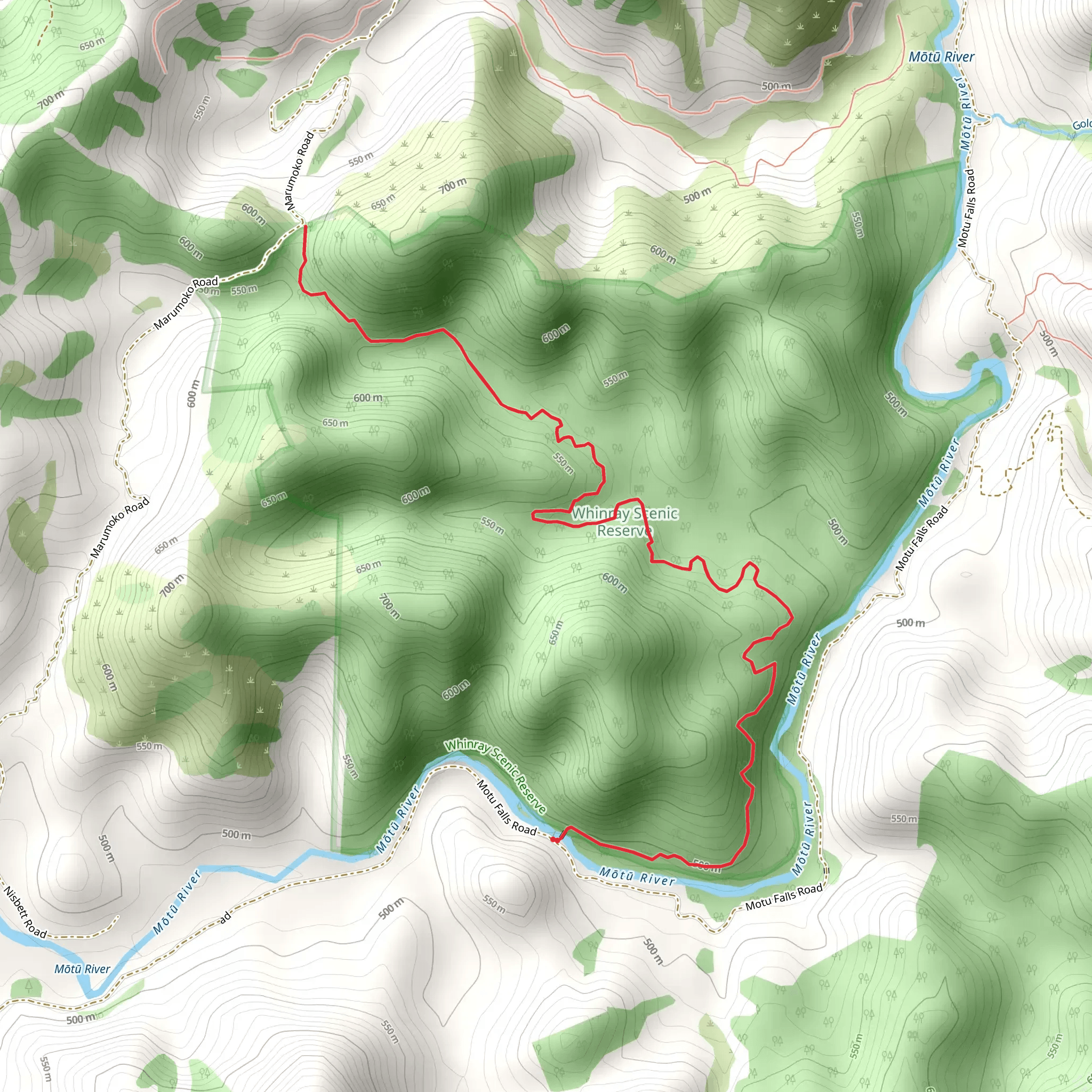 Whinray Track mobile static map