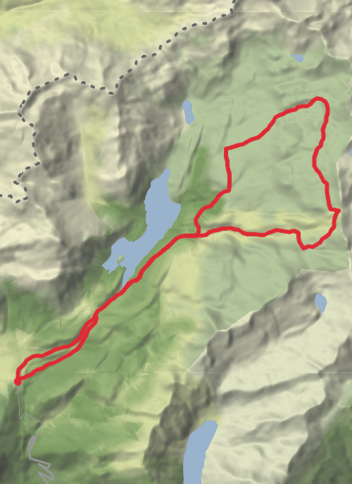 Laghi della Satta e Bocchetta della Valle mobile static map