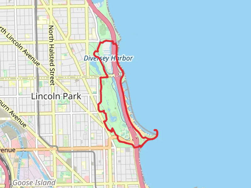 Lincoln Park Conservatory Garden and Lakefront Loop Trail