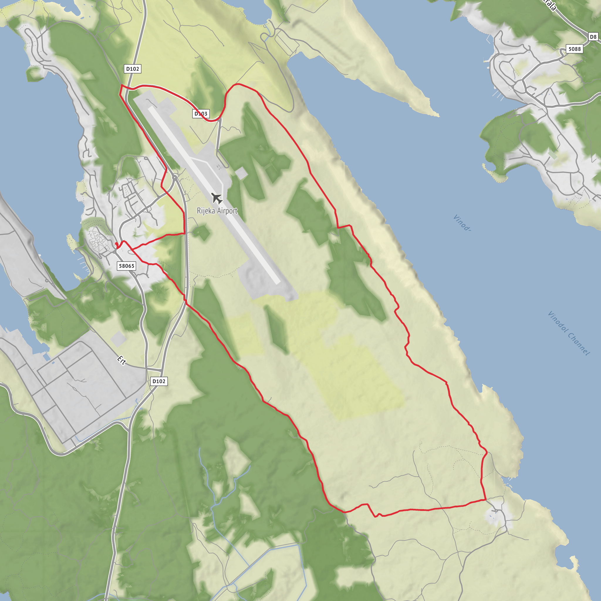 Biserujka Cave Trail mobile static map