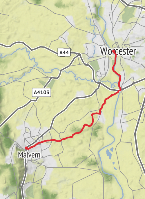 Hike on Link top to Worcester mobile static map