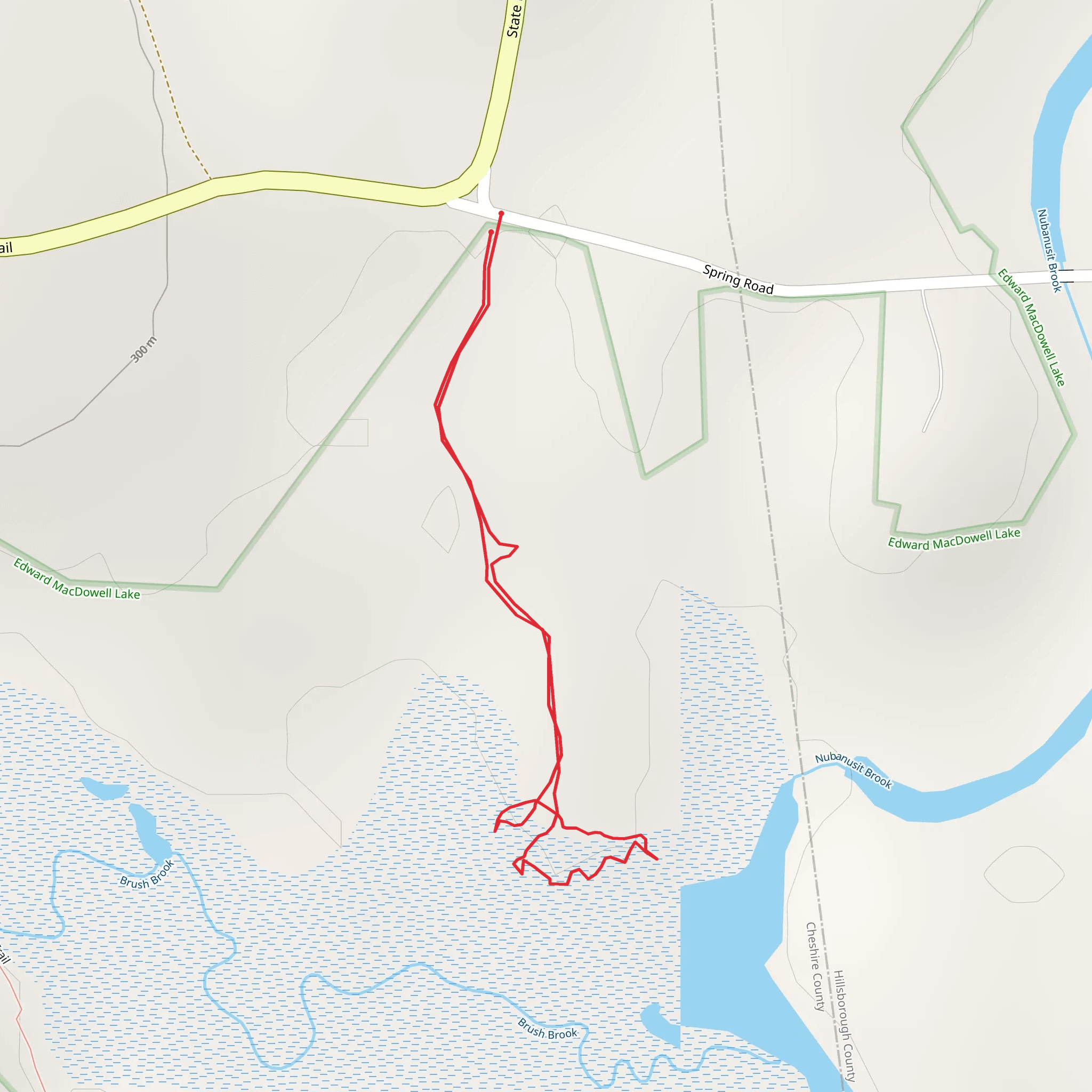 McDowell Reservoir from Spring Road mobile static map
