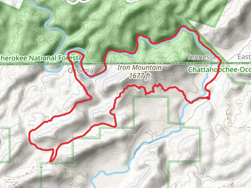Conasauga River and Iron Mountain Loop