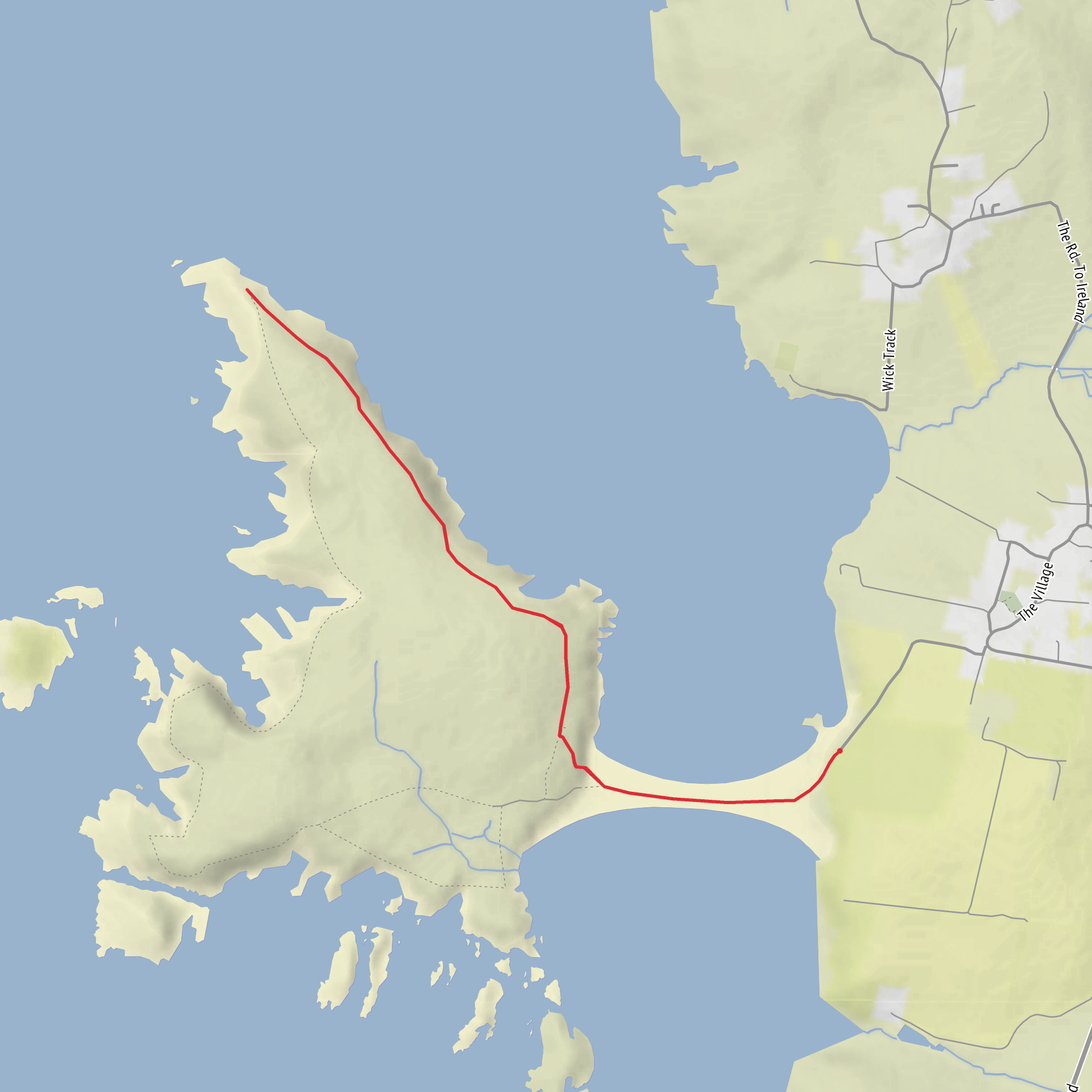 Loose head Out and Back mobile static map