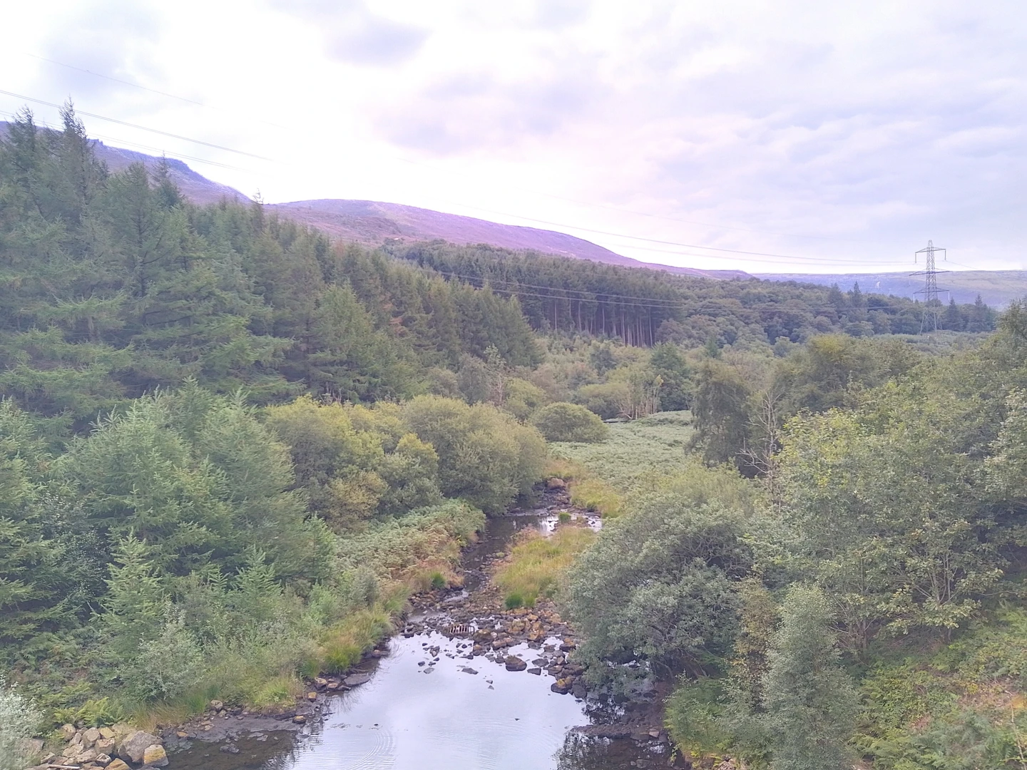 An image depicting the trail Tintwistle to Middle Black Clough Waterfall and its surrounding area.